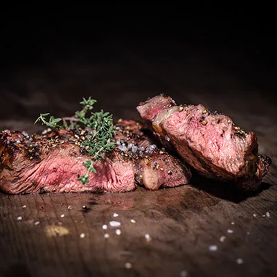 Roastbeef mit Thymian, aufgeschnitten